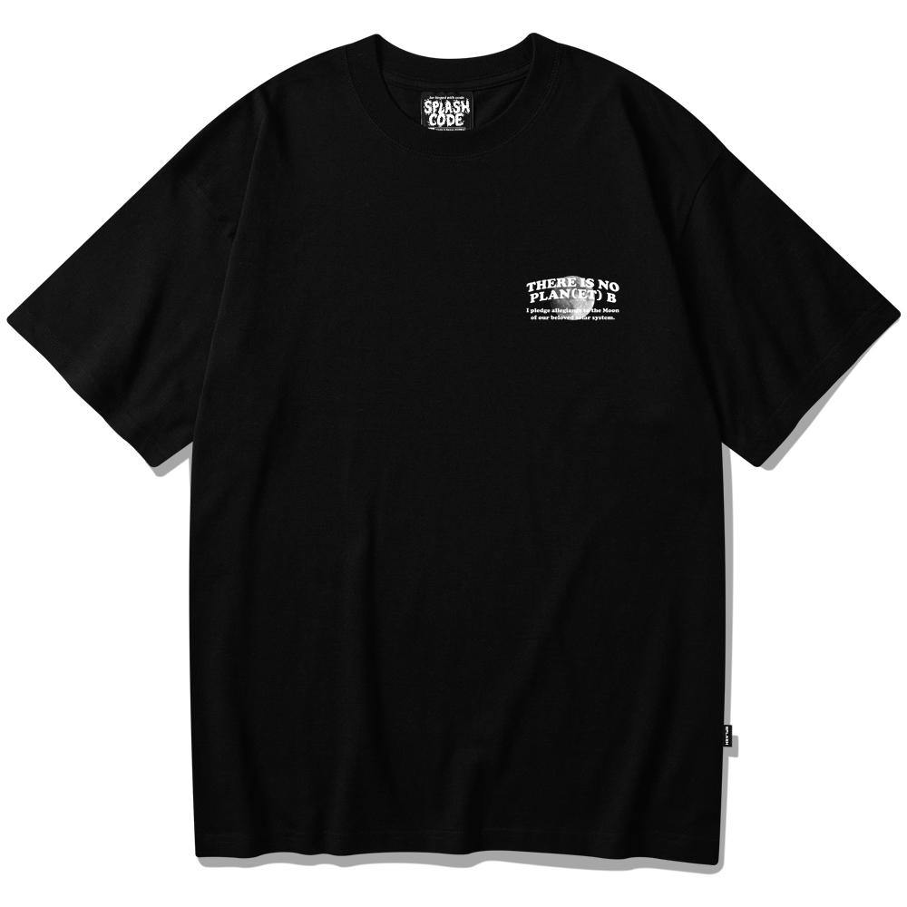 Seupeullaesikodeu Short Sleeve T-Shirt Black - Planet Moon