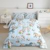 Erosebridal Horse Quilt Twin Size, Farmhouse Western Cowboy Cowgirls Duvet Insert for Kids Boys Girls Teens, Cartoon Kawaii Horse Bedding Se