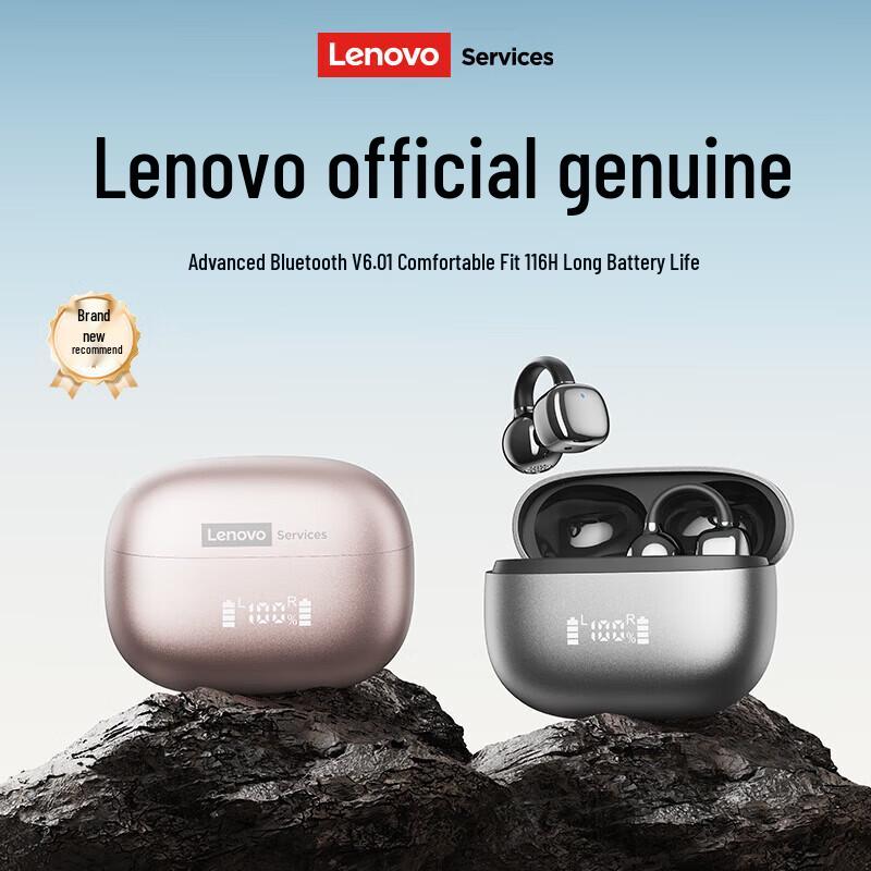 

Lenovo Ear-Clip Open-Ear Wireless Sports Headphones