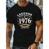 Camiseta Gráfica Legends Born Tallas Europeas - Camiseta Casual para Hombre de Cuello Redondo y Manga Corta, Hecha de Tejido Ligero, Top de Verano con un Diseño
