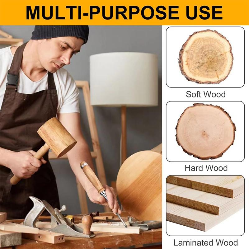 6/12/18/24Mm 4 Stück Holzschnitzmeißel Set Professionell für Holzbearbeitung mit Ergonomischen Holzschnitzwerkzeugen DIY Hilfswerkzeuge