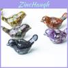 Resin Crystal Bird Figurine With Natural Waterstone For Home Office Decor Gift For Friends