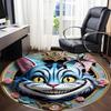 1pc Cat Wonderland Office Round Area Rug, Indoor Mat Suitable For Office, Under Office Chairs Bedroom Living Room Home Decor, Room Deco, 106