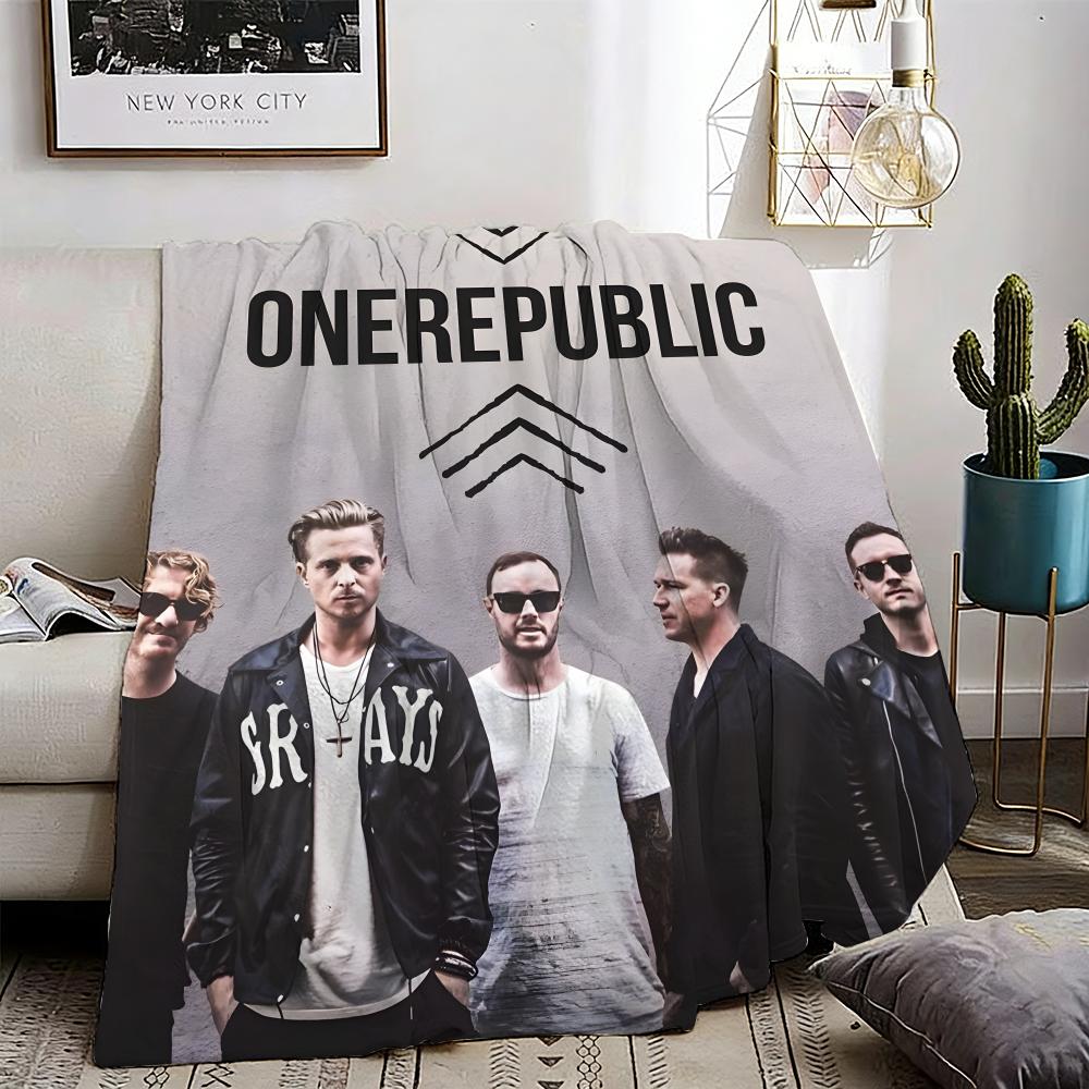 OneRepublic Throw Lightweight 240g Flannel Blanket Soft Skin-friendly for Summer Cooling 75X95CM