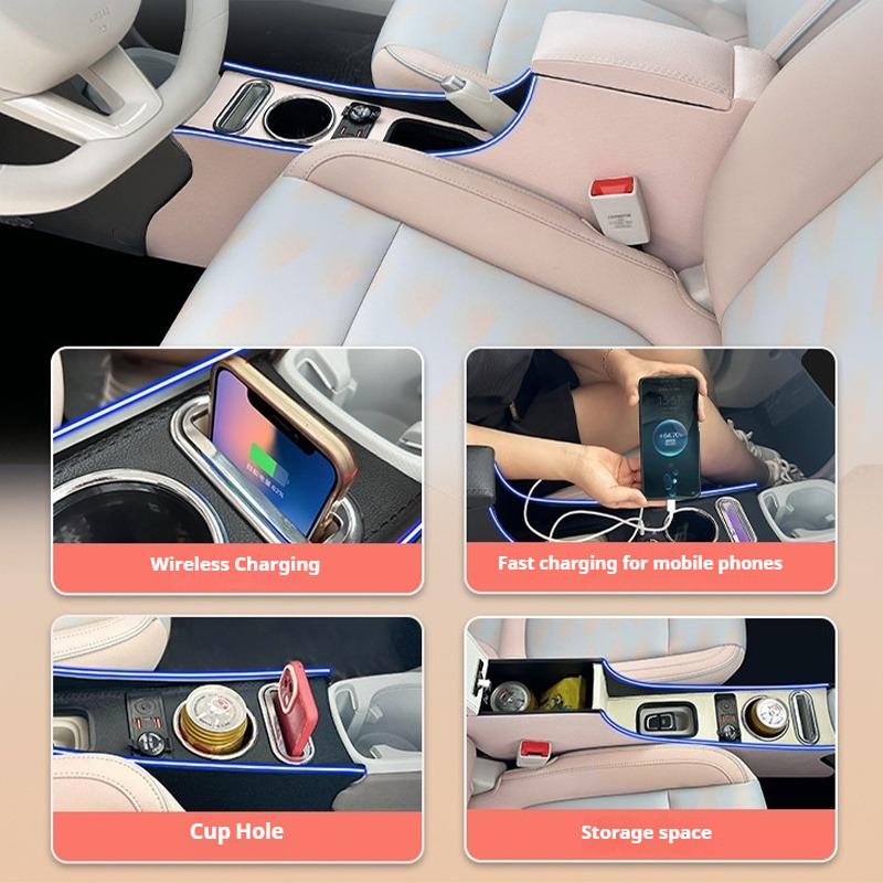 Car Armrest Box for Leapmotor T03 2020-2025 Car Central Console Storage Wireless Fast Charging Armrest Organizer Accessories