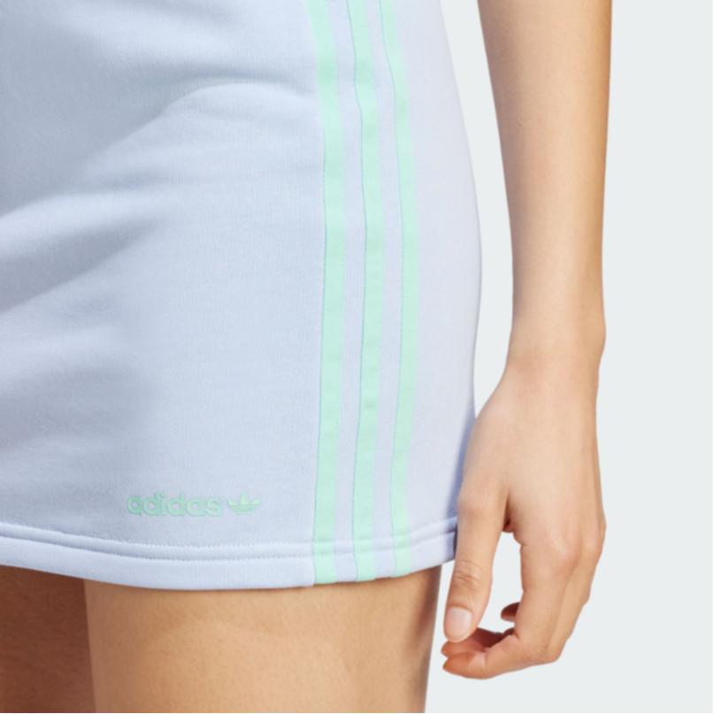 adidas Originals Island Club Mini Skirt High-Waisted Sports Skirt Women's Blue