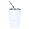 1/6Pcs Stainless Steel Tumbler Shot Glass with Straw Lid 90/150ml Mini Multi-Purpose Cup for Cocktails Coffee Whiskey Portable Beverage Container for