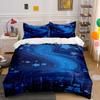 Golden Starscape Dream. Bedding Sets Duvet Covers Pillowcases(1* Duvet Cover 2* Pillowcases Without Duvet Insert)