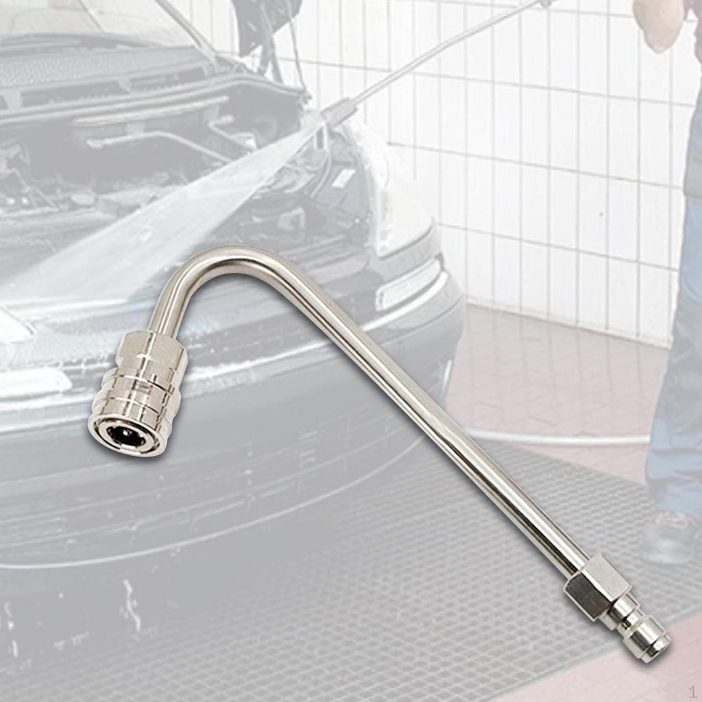 Pressure Washer Gutter Rod Angled Extension Stick Curved Multifunctional Cleaner Attachment for