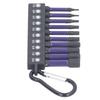 10Pcs Screwdriver Bit Set Strong Magnetic High Torsion Anti Slip 6.35mm Hex Shank Screw Driver Bit 50L