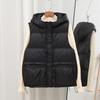 White Duck Down Jacket, Vest Women's Short Model, New Light and Thin Outer Wear Hooded Vest In Autumn and Winter