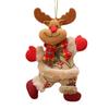 Merry Christmas Ornaments Doll Hanging Ornaments Cute Plush Doll Santa Claus Snowman Pendant Xmas Tree Diy Decoration