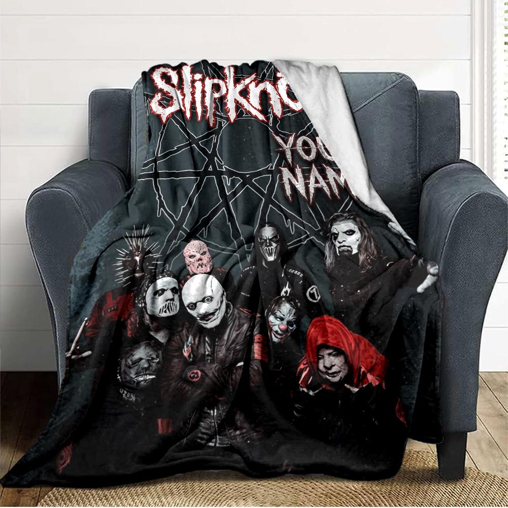 Name Individuell Slipknot Print Flanelldecke Hohe Qualität Warm Bequem Decke für Alle Jahreszeiten Perfekt für Geschenke Heimdekoration