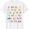 Funny Insect Animals Alphabet Kindergarten Back To School T-Shirt