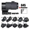 Eot**h G45 5X Magnifier Sight Scope G33 G43 3X Folding Side Flip Magnifiers Tactical Combo Hunting Amplify Adjustable Scopes