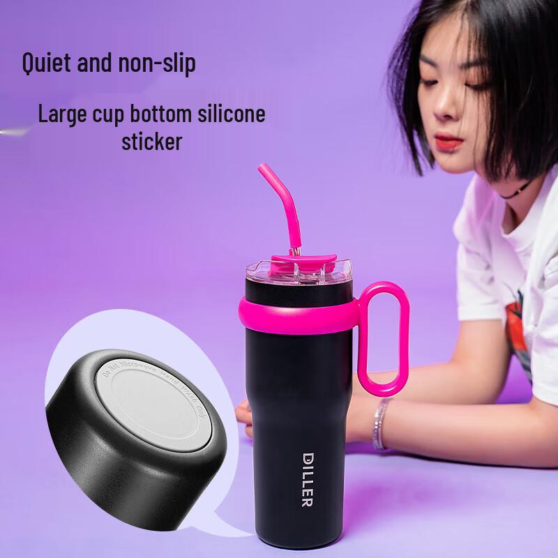 Dileber Large Capacity 316 SS Insulated Straw Tumbler