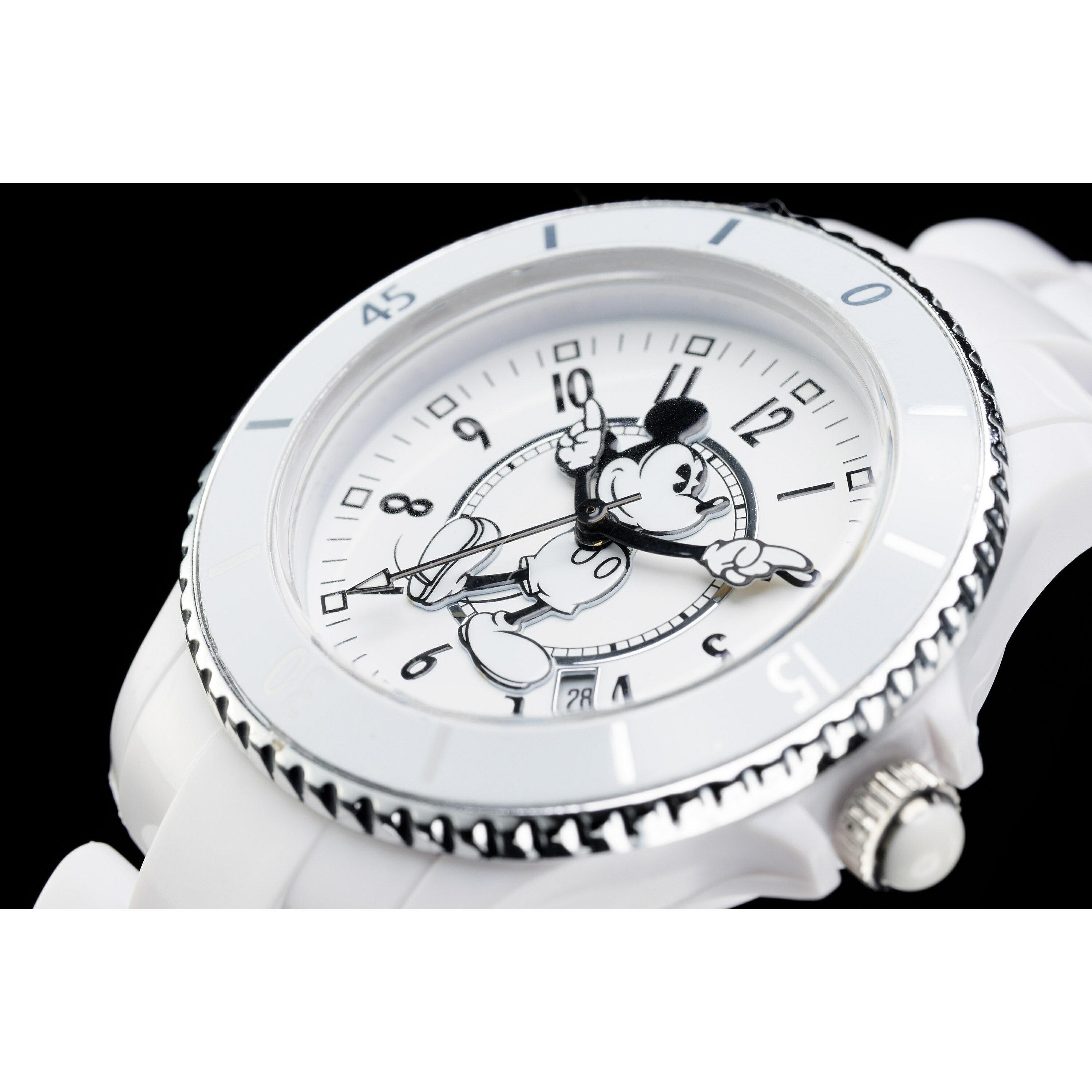 

Another Heaven Disney Mickey Watch Vintage Reissue Model J12 (White-White)
