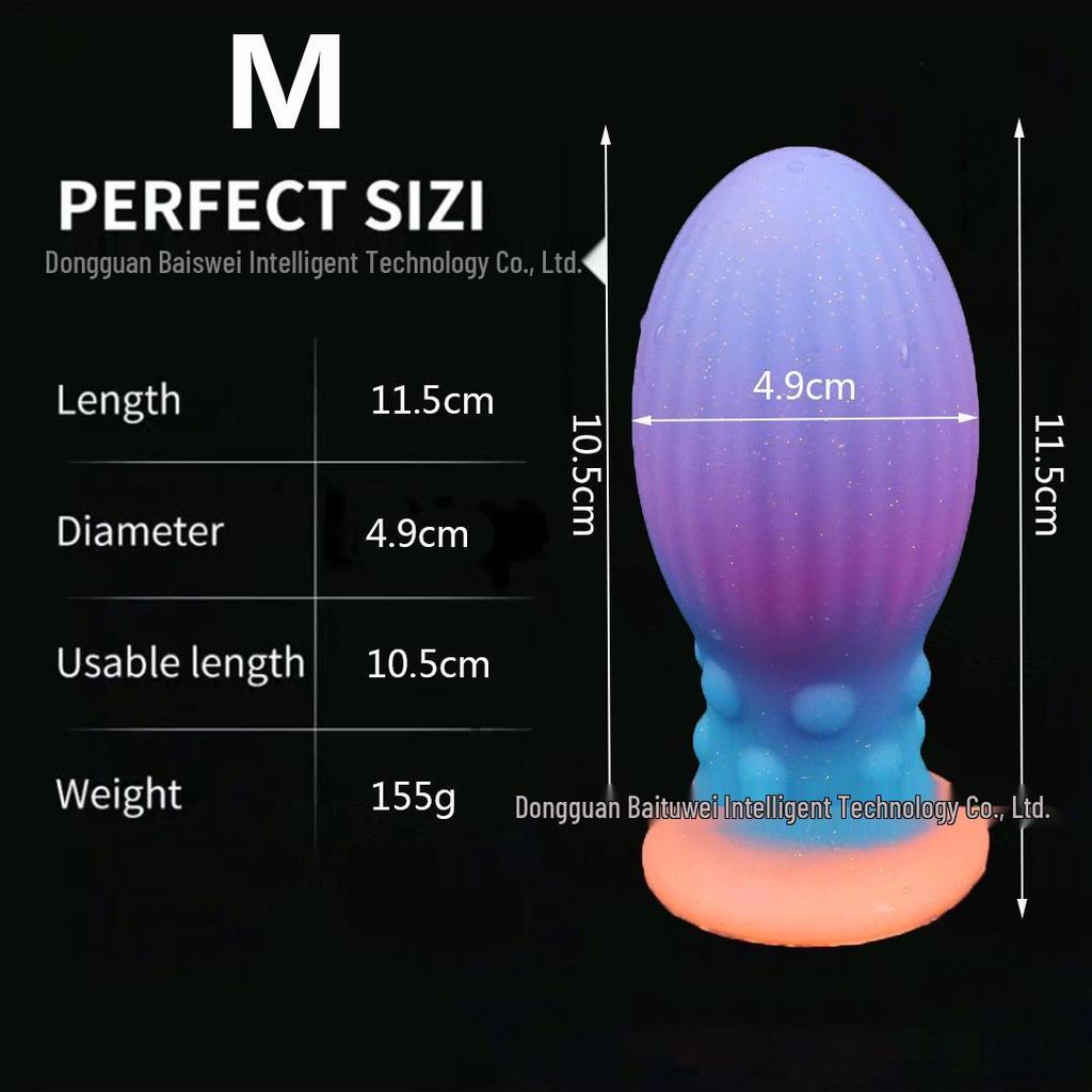 Super Thick Luminous Silicone Anal & Vaginal Dilator Toy for Men and Women