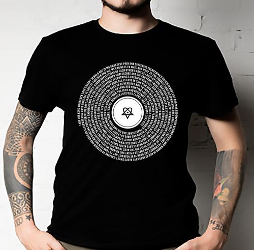 Him Band Sleepwalking Past Hope Paroles Heartagram Ville Valo HIM T-shirt S разноцветный