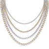 Luster Design Lab Grown Diamond Tennis Chain Necklace Bracelet CVD IGI Certified Vvs Iced Out 925 Silver Diamond Chain
