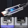 240W Super Quick Charging Nylon Cables USB Type C Transparent LED Display Data Cord USB-C Wire for Android Samsung Xiaomi