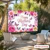 2D Happy Mother's Day Backdrop, Spring Flower Background for Mother's Day