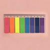 Transparent Fluorescent PET Index Tabs - Writable Student Memo Stickers