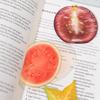 Schattige Aardbei Boekenleggers Creatieve Fruit Schijfjes Acryl Transparante Pagina Markers Ins Stijl Fruit Lezen Markering Lezen Accessoire