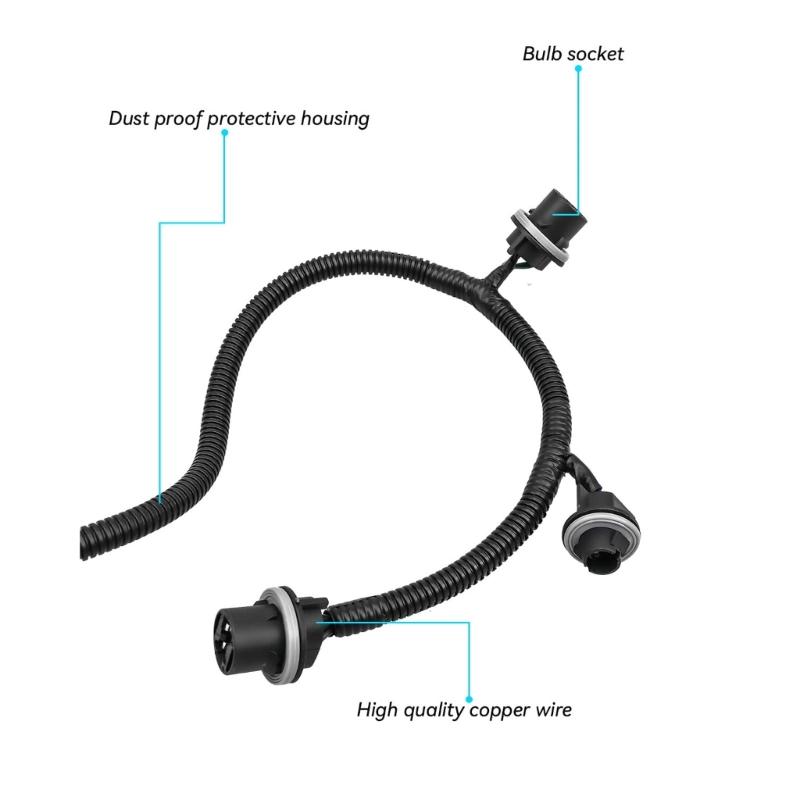 3 Light Plug Wiring Harness Cable Passenger Side Tail Light Connector For 1500 2500HD 3500HD Trucks 2016 2019 23295977