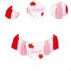 1ST Birthday High Chair Banner Party Decorations Nursery Girls Hanging Ornament Holiday Wood Bead