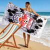 Asciugamano da Spiaggia con Stampa Logo RB Leipzig, Asciugamano Grande Morbido Asciugatura Rapida per Spiaggia Campeggio Nuoto