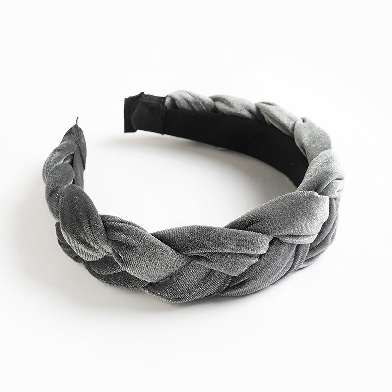 European and American Velvet Twist Braid Headband Collection