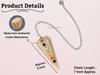 Certified Cream Moonstone Pendulum Dowsing Tool - Natural Crystal Pendulum for Spiritual Guidance - Premium Dowser Pendulum with Chakra for Accur