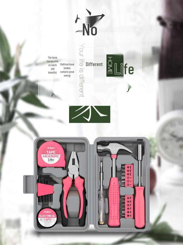 Home Tool Set: Allen Wrench, Storage, Screwdriver, and Pliers