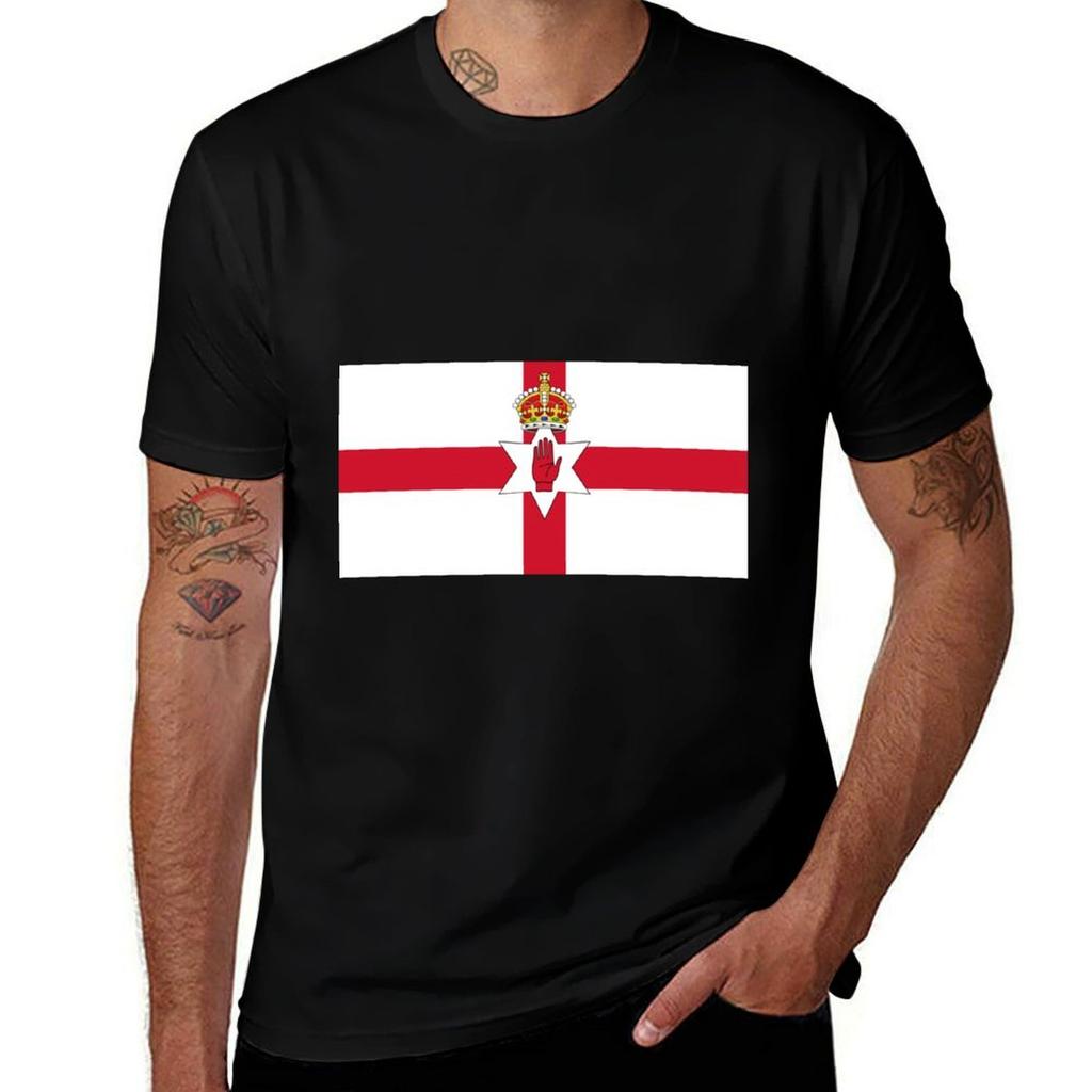Flag of Northern Ireland TShirt Holiday Casual Short Sleeve Top