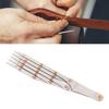 Equal Distance Measuring Ruler Stainless Steel Equidistant Ruler Equal Space Divider Leather Belt