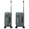 Bermas Inter City BS Suitcase (Amazon.co.jp Exclusive), Front-Opening, Expandable, 37-43L Capacity, 3.4kg, Iceland Green