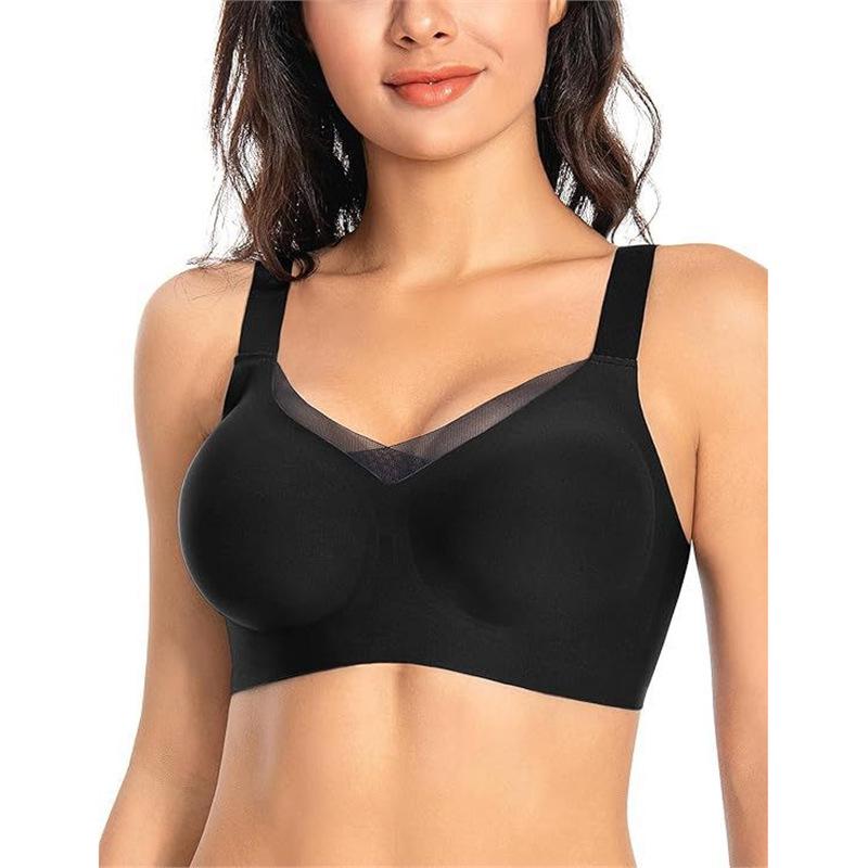 Seamless Push-Up Wireless Bra for Large Busts - Anti-Sag, Comfortable Women's Underwear