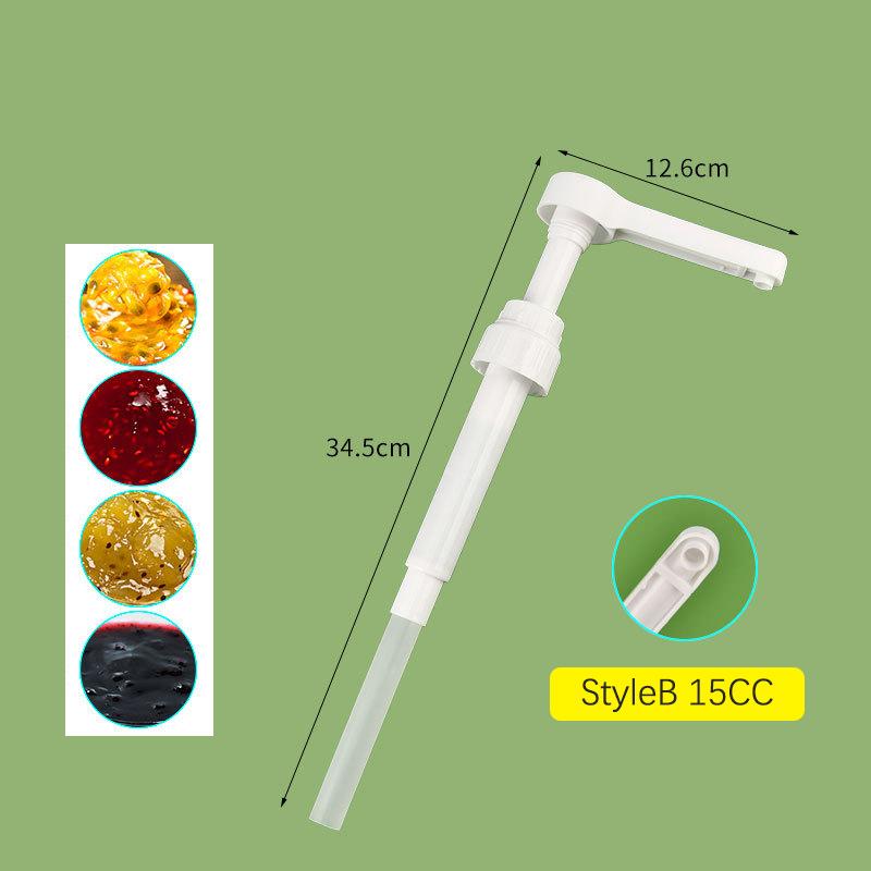 1600ml Transparent Coffee Syrup Bee Drip Double Scale Storage Dispenser pump Bottle Squeeze milk Bottle Honey Jar Container