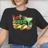 Lets Fiesta Cinco De Mayo Tee Shirt for Unisex Unisex Gift T Shirts 100 Cotton Clothes
