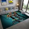 Tappeto Jacksonville Jaguars per Soggiorno Camera da Letto Casa Decorazione Divano, Tappetino Antiscivolo per Giochi Bambini