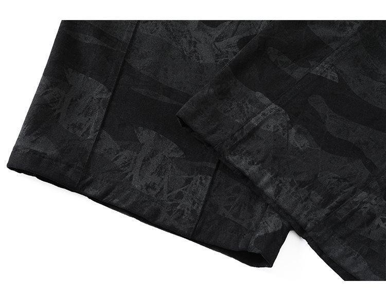 Men's Cotton Curved Leg Camouflage Casual Sweatpants - Spring 2026, High Street Style