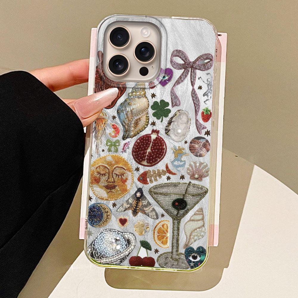 Heart Sun Face Eyes Bowknow Women Girls Phone Case for iphone 16 15 14 7 8 Plus 13 11 12 Pro Max X XS XR SE 2022 2020 16e Cover