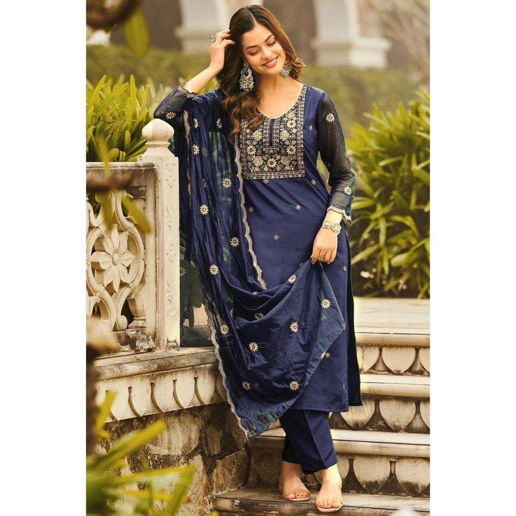 Presenting New Reyon Beautiful Suit Set and Duppta