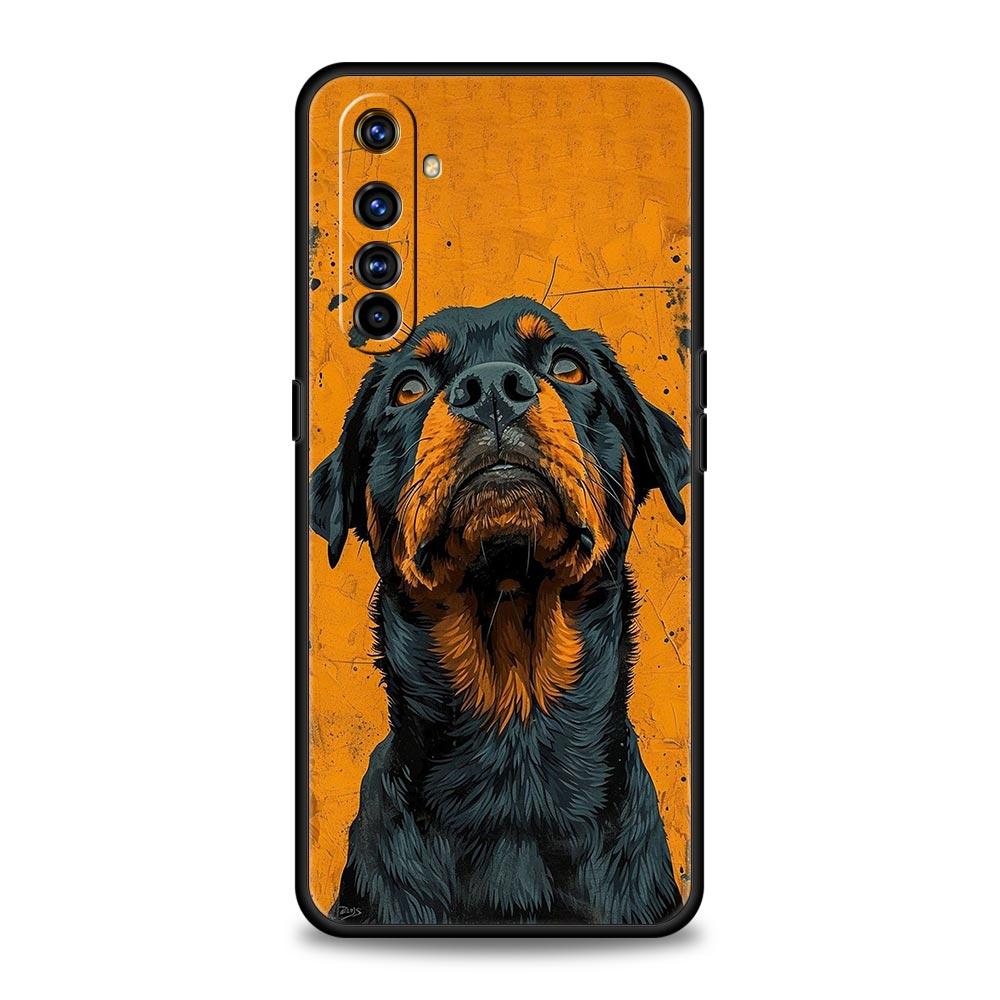 Rottweiler Dog Phone Case For Realme 13 12 10 9 8 7 GT3 GT5 GT2 Pro Plus 5G C21 C25 C35 GT Neo 2 3 3T 5 Cover