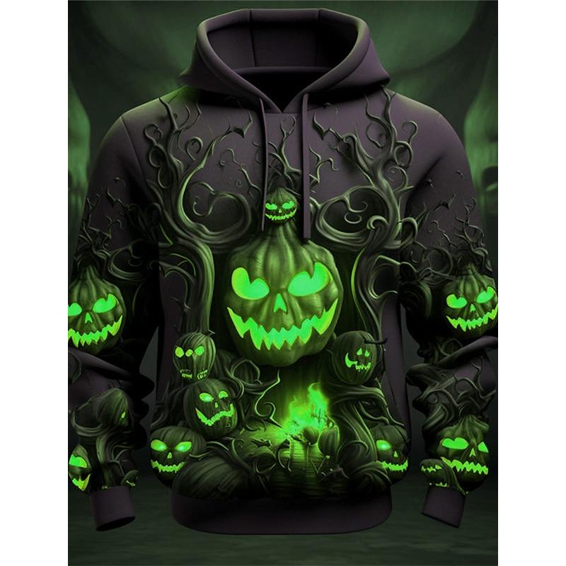 Men's Autumn and Winter 3D Printed Hooded Fashion Versatile Trend Breathable Casual Hoodies & Sweatshirts (men’s)
