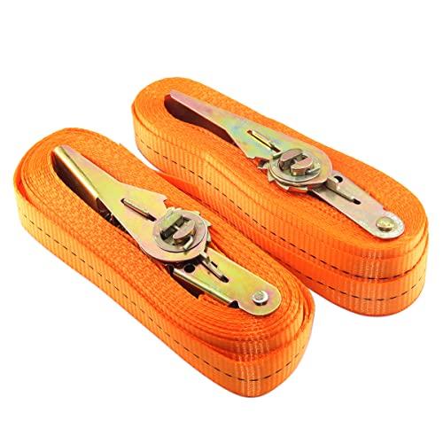 

Ratchet Tie Down Straps, Retractable, Heavy Duty, Ratchet, 3M Long, 25mm Wide, Load Capacity 800kg, 2 Pieces, Adjustable Tension Belt