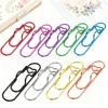 30PCS Fun Offices Supplies Adorable Metal Heart Paper Clips Metal Texture Suitable for Bookmarking and File Sorting