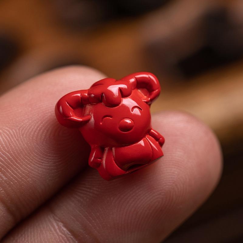 Roter Zinnober Tierkreis Cartoon DIY Zubehör