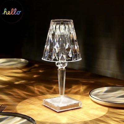 USB Diamant Tisch Lampe Acryl Dekoration Licht Für Bar Schlafzimmer Nacht Kaffee Kristall LED Schreibtisch Lampen Geschenk Nacht Lichter Beleuchtung